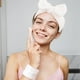 thumbnail image 4 of Diadema de spa para lavarse la cara y muñequera a juego, diadema para el cuidado de la piel peluda para adolescentes y niñas, diadema de maquillaje facial suave para niños, 4 of 5