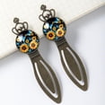 thumbnail image 3 of Sunflower butterfly Elegant Vintage Copper Crown-shaped Bookmarks - Stainless Steel Reading Accessories for Book Lovers, Set of 2 Book Marks, 3 of 5