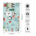 thumbnail image 4 of Kll Christmas Winter Animals Ultra Absorbent & Soft Hand Towels For Bath, Hand, Face, Gym And Spa-27.5x16in, 4 of 9