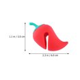thumbnail image 4 of 2 elevadores de tapa de silicona antiderrames con forma de pimiento para liberar vapor (rojos), 4 of 5