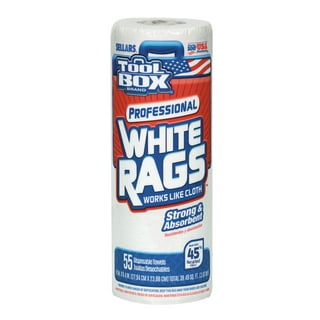Pro-Clean Basics: Sanitized Anti-Bacterial Woven Wiping Cloth Rags - White
