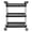 Black, variant on 3-Tier Utility Cart with 6 Hooks, Rolling Storage Cart on Wheels, 30"x18"x32.4", 661 lbs Capacity for Home/Kitchen/Office