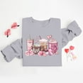 thumbnail image 1 of Amzcrzy Chandails en Molleton pour Femmes Manches Longues Chemises pour Femmes Saint-Valentin Café Décontracté Imprimé Manches Longues Col Rond Chandail à Capuchon Imprimé Mode Chandail en Molleton Sans Tête S, 1 of 8