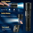 thumbnail image 5 of YTAKY Powerful Flashlight 100000 Lumens, USB Rechargeable Waterproof, Super Bright XHP70.2 Handheld Flashlight,Zoomable Torch for Hiking Camping, 5 of 12