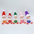 thumbnail image 2 of Elfo de Navidad, adorno decorativo para muñeca, regalo para niños, juguete de elfo de Navidad (7 piezas) Rojo Verde, 2 of 5