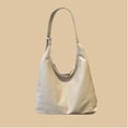 thumbnail image 4 of Vegan Faux Leather Hobo Tote Bag Women Soft Faux Faux Leather Shoulder Purse Large Spacious Crossbody White,Size Free Size, 4 of 6