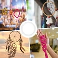 thumbnail image 5 of Uxcell 50-Pack Dream Catcher Rings,1.8 Inch Plastic Macrame Wreath Floral Round Rings for DIY Wedding Wreath White 0.2 Inch, 5 of 6