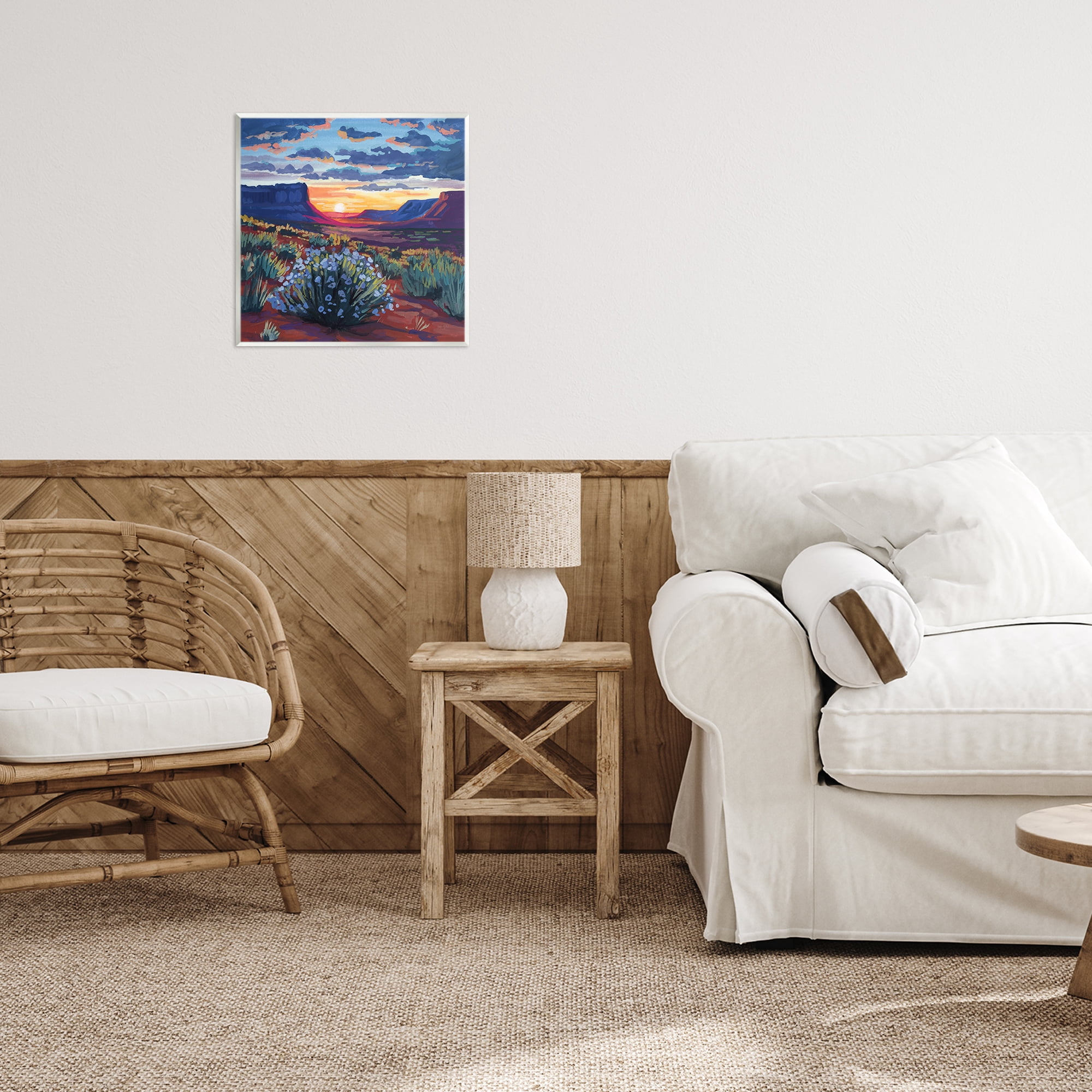 Stupell Industries Desert Sunset on Blooming Bush Wall Plaque Art, design by Kate Jarvik Birch