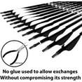 thumbnail image 4 of KESHES Archery Carbon Arrows for Compound & Recurve Bows - 30 inch Youth Kids and Adult Target Practice Bow Arrow - Removable Nock & Tips Points 12 Pack, 4 of 7