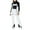 White, variant on Snow Overalls For Women Plus Size Ski Snow Bibs Overalls Waterproof Windproof Insulated Ski Pants One Piece Snow Snowboarding Pants Adjustable Strap Jumpsuits Snowpants
