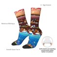 thumbnail image 4 of Fuzoiu Animals On Noah's Ark2 Print Athletic Crew Socks for Men & Women,Casual Crew Socks,Above Ankle Crew Socks for Business, Casual, 4 of 6
