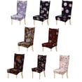 thumbnail image 2 of Protector de asiento de silla de taburete de hotel floral elástico combinado extraíble para todas las estaciones Eigraketly JJ16126-04, 2 of 6