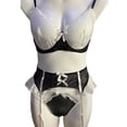 thumbnail image 3 of Lencería sexy europea y americana, sujetador sexy para damas, sujetador de encaje, traje de mucama con borde, 3 of 4