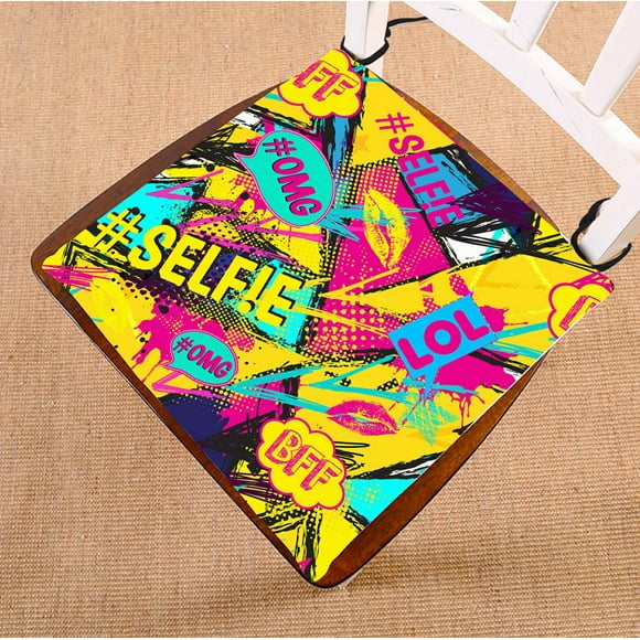 EREHome comic speech bubbles Bed Runner Bed Scarf Bed Decor 20x95 inch