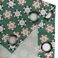 thumbnail image 4 of Ambesonne Green Black Grommet Curtain, Chips Pirate, 50" x 72", Jade Green Red, 4 of 6