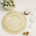 thumbnail image 3 of BalsaCircle Gold 10 Metallic 13 in Round Polyester Mesh Sequins Table Placemats Party Events Tableware Supplies, 3 of 8