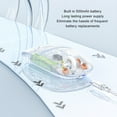 thumbnail image 3 of Ratón Transparente, Diseño Ergonómico, 3 DPI Ajustables, Plug And Play Para PC, Mac, Portátil Con Receptor USB, Batería De Larga Duración, 3 of 7