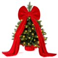 thumbnail image 1 of Batería LED Tree Topper Joiedomi de 24 pulgadas con lazo de terciopelo preiluminada, 1 of 8