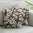 thumbnail image 3 of Shiartex Purple Dahlia Pillow Covers Rustic Geometric Flower Throw Pillow Case Beige Tan Gray Spring Floral Pillow Cover  Cushion Cover for Home Sofa Bedroom Livingroom Multi-Size, 3 of 5