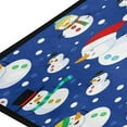 thumbnail image 4 of GZHJMY Kitchen Rugs,Blue Cute Christmas Snowman Non Slip Washable Cushioned Carpets Polyester AntiFatigue Comfort Porch Floor Mat Doormat Christmas Decoration, 39"x20", 4 of 7
