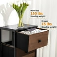 thumbnail image 4 of REAHOME Vertical Narrow Metal Tower Dresser w/ 5 Fabric Drawers, Espresso, 4 of 7