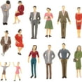 thumbnail image 4 of 1:30 Scale Model Train Tiny Seated/Standing People Figures G Scale Miniature, 4 of 7
