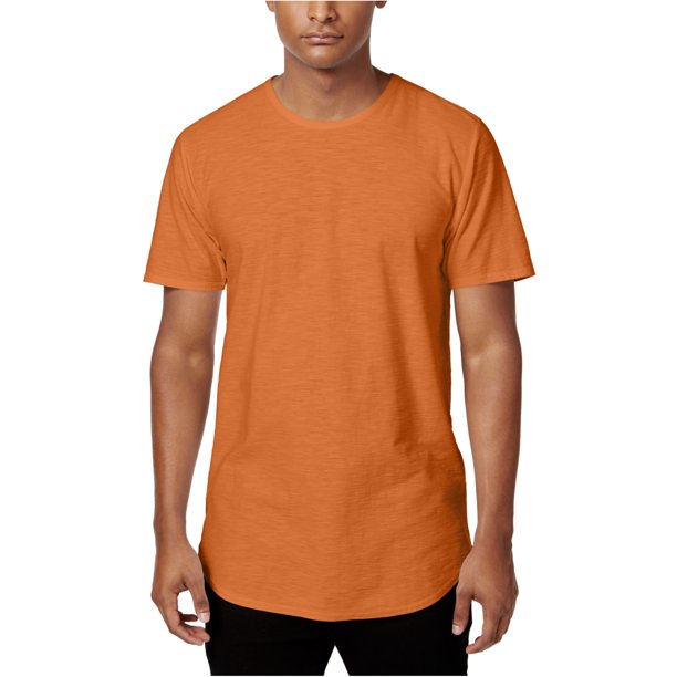 Playera básica Jaywalker con dobladillo extendido para hombre naranja mediana
