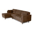 thumbnail image 4 of Sofá Cama Modular Reversible de Velvet Chocolate Beehive Memory Foam Modelo Aperol Makora, 4 of 8