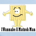 thumbnail image 2 of CafePress - I Wannabe A Matzah Man Passover Infant Bodysuit - Baby Light Bodysuit, Size Newborn - 24 Months, 2 of 4