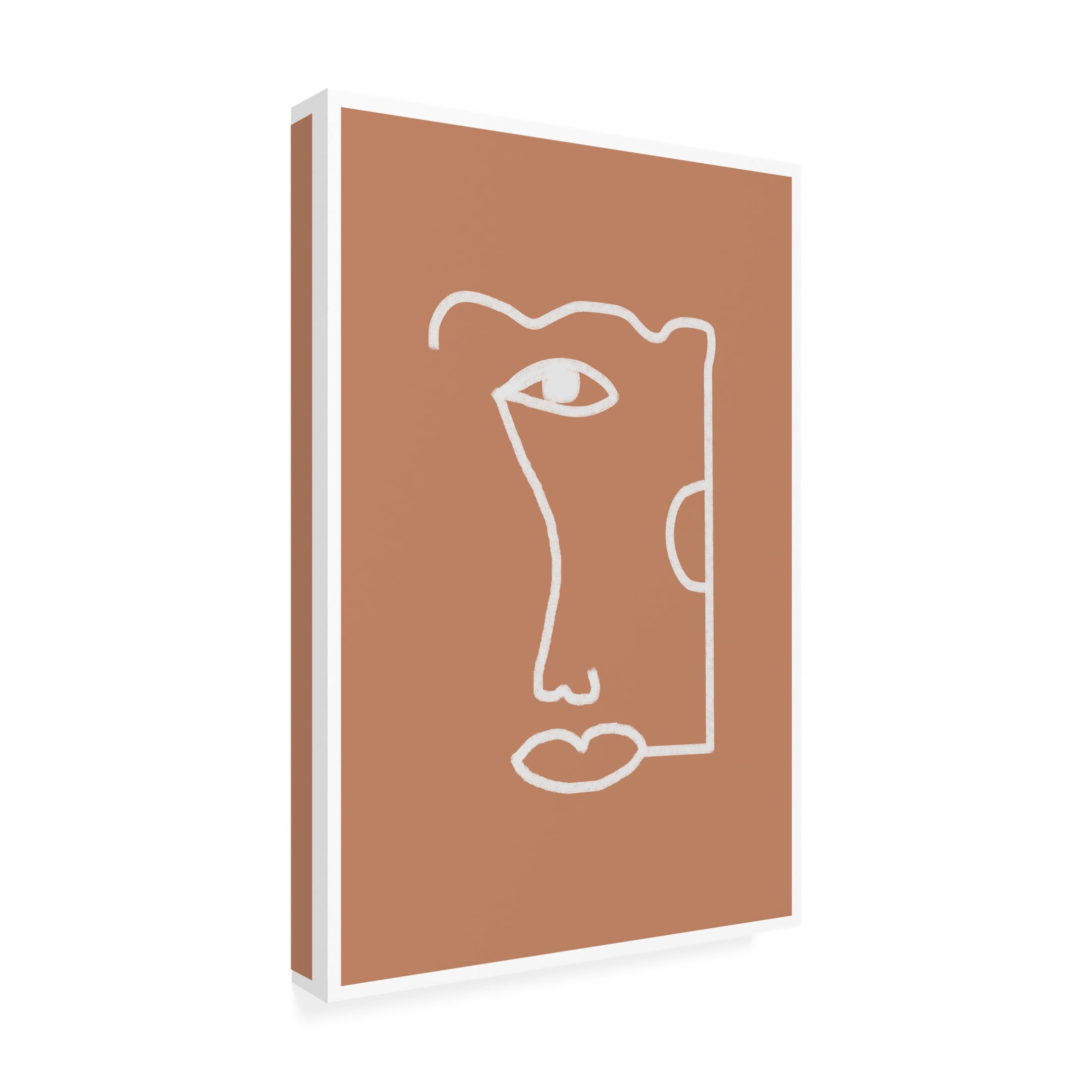 Trademark Fine Art THE MIUUS STUDIO Abstract Head No2 Canvas Wall Art