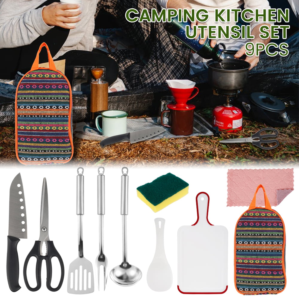 トップシークレット Camp Kitchen Cooking Utensil  Tableware Utensil Set Travel  Organizer Grill その他アウトドア用品