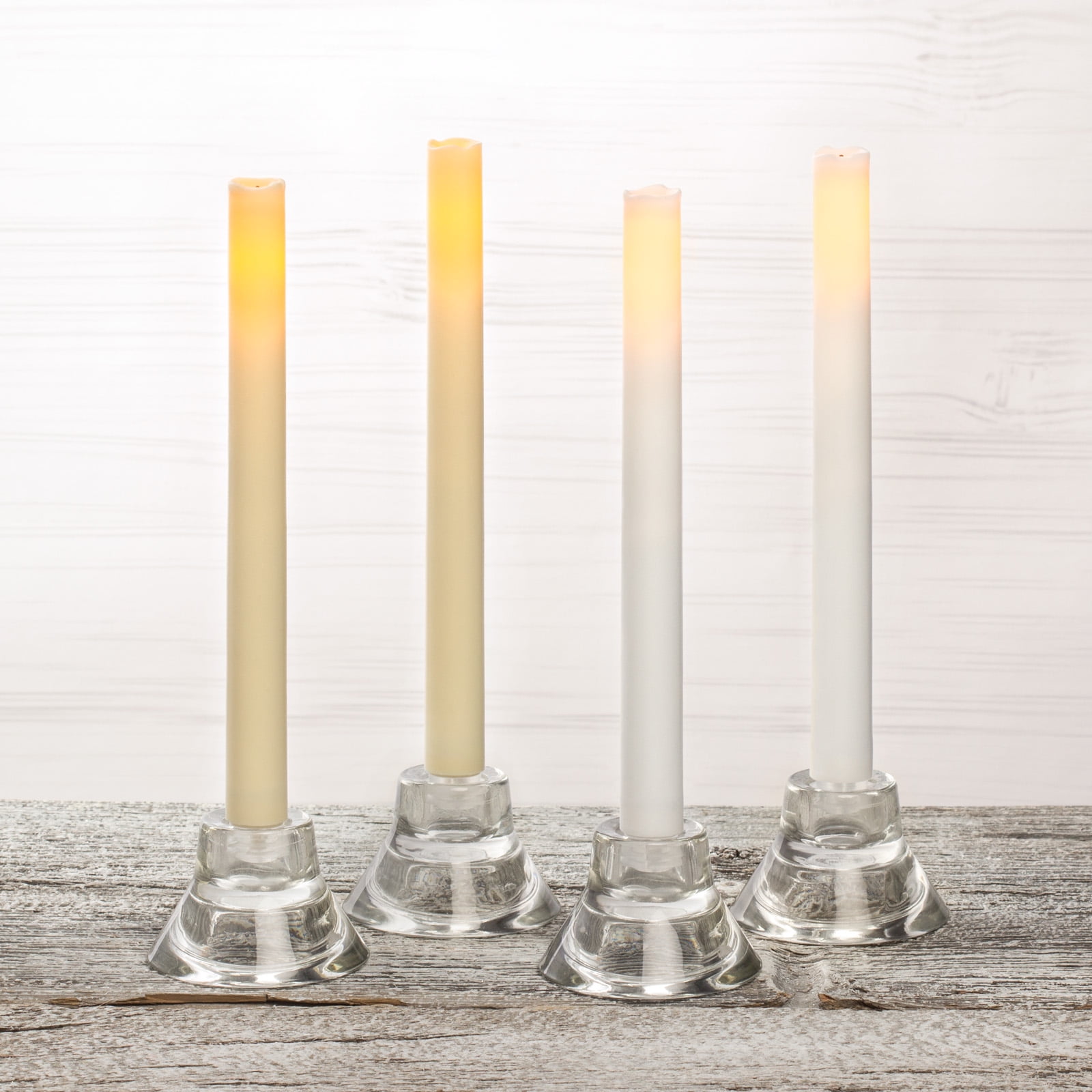 9" Cream Flameless LED Taper Candles - 2ct. by Ashland