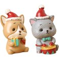 thumbnail image 1 of Regalo navideño de resina, decoraciones navideñas para mesa de invierno en interiores y exhibición o alféizar de ventana, 1 of 5