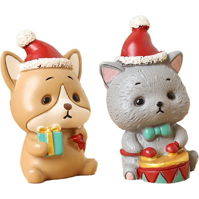 Regalo navideño de resina, decoraciones navideñas para mesa de invierno en interiores y exhibición o alféizar de ventana