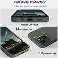 thumbnail image 4 of Compatible with iPhone 15 Case, Silicone Shockproof Slim Thin Phone Case for iPhone 15 (6.1 inch), (Space Gray), 4 of 12