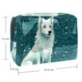 thumbnail image 5 of Pixel Dog PVC Waterproof Cosmetic Travel Bag Zipper Pouch Large Capacity Printed Design for Ladies Girls Men - for Travel, 5 of 6
