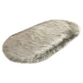 thumbnail image 2 of AuroraX Cotton Area Rug Super Soft Non-Slip Backing Gray Shaggy Living Room Mat Rug Contemporary 19x31 Inch Fluffy Solid, 2 of 4