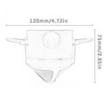 thumbnail image 5 of Foldable Coffee Filter Stainless Steel Drip Coffee Tea Holder Easy Clean Reusable Paperless Pour Over Coffee Dripper, 5 of 5