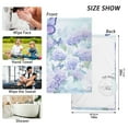 thumbnail image 2 of Butterfly Flowers Hydrangea Hand Towel Bath Towels Face Towels Cotton Absorbent for Home Hotel Spa Swimming Yoga Sports, 2 of 7