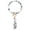 D, variant on Fiaya Women Fashion Trend Large Leather Bracelet Tassel Round Keychain Ring Jewelry Wristban (K)