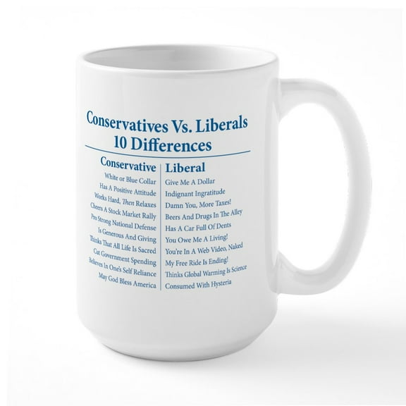 CafePress - 10Differences Ceramic Mug - 15 oz Ceramic Large White Novelty Mug