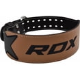 thumbnail image 2 of RDX Weight Lifting Belt Cow Hide Leather 4" Back Support Training Gym Fitness Workout Exercise Bodybuilding, 2 of 12