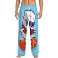 thumbnail image 2 of Kdxio Sushi Salmon Surfing Print Men's Sleep Pajama Pant Lounge Pants with Pockets, 2 of 8