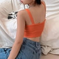 thumbnail image 4 of Women's Deep V-Neck Slim Crop Top Knitted Camisole Vest, 4 of 4