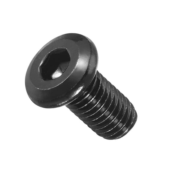 Flat Head Hex Socket Cap Screws Bolts(M8-1.25x16) 10Pcs, 304 Stainless Steel Hex Socket Furniture Bolts Countersunk Screws - for Furniture Woodworking Project, Black