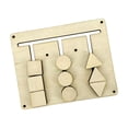 thumbnail image 1 of Tablero de actividades para niños, accesorios de bricolaje, material de educación temprana, material didáctico sin pintar formas, 1 of 8