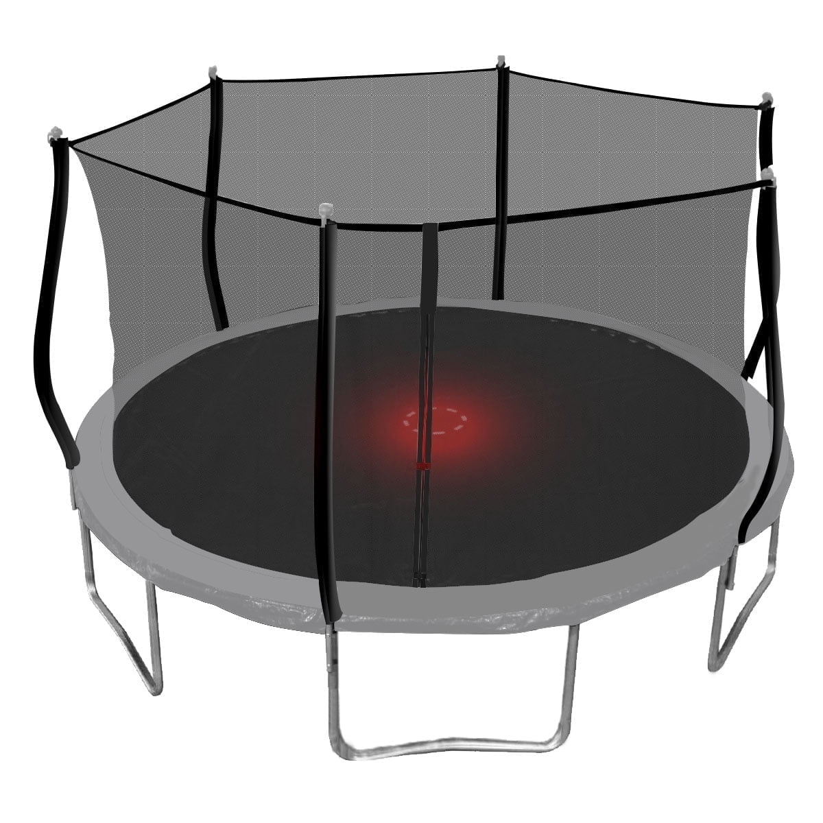 Bounce Pro 10' Trampoline with Flash Light Zone & Bungee Cords