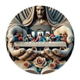 thumbnail image 1 of Cuadro Circular de Jesús en La Última Cena, Arte de Pared 2D, Diámetro de 20cm para Decoración, 1 of 9