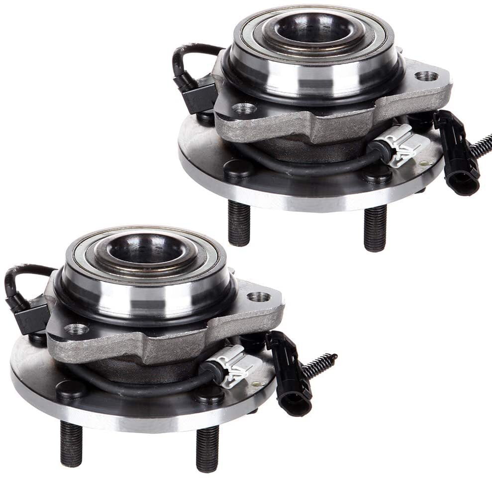 Pair of 513200 Front Wheel Hub Bearing Assembly Fit for 1998-2005 Chevy GMC 5 Lugs with ABS 