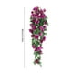 thumbnail image 3 of Guirnalda de rosas artificial de 36 pulgadas para colgar floral | Pack de 2 guirnaldas de flores de plástico para la decoración del arco de la fiesta de la boda | 17 flores por guirrilla, 3 of 7